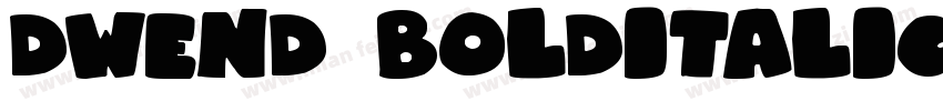 DWEnd BoldItalic字体转换